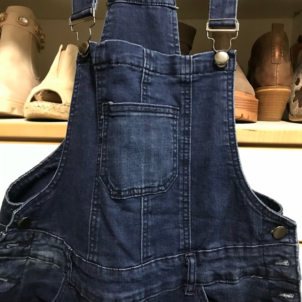 Women's Blue Denim Overalls. New, never worn - Picture 4 of 6